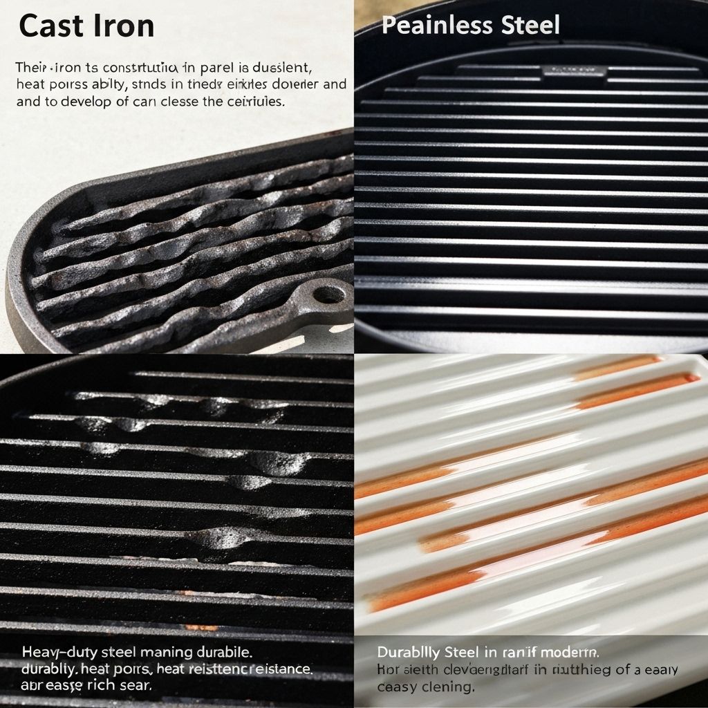 Different grill grate types
