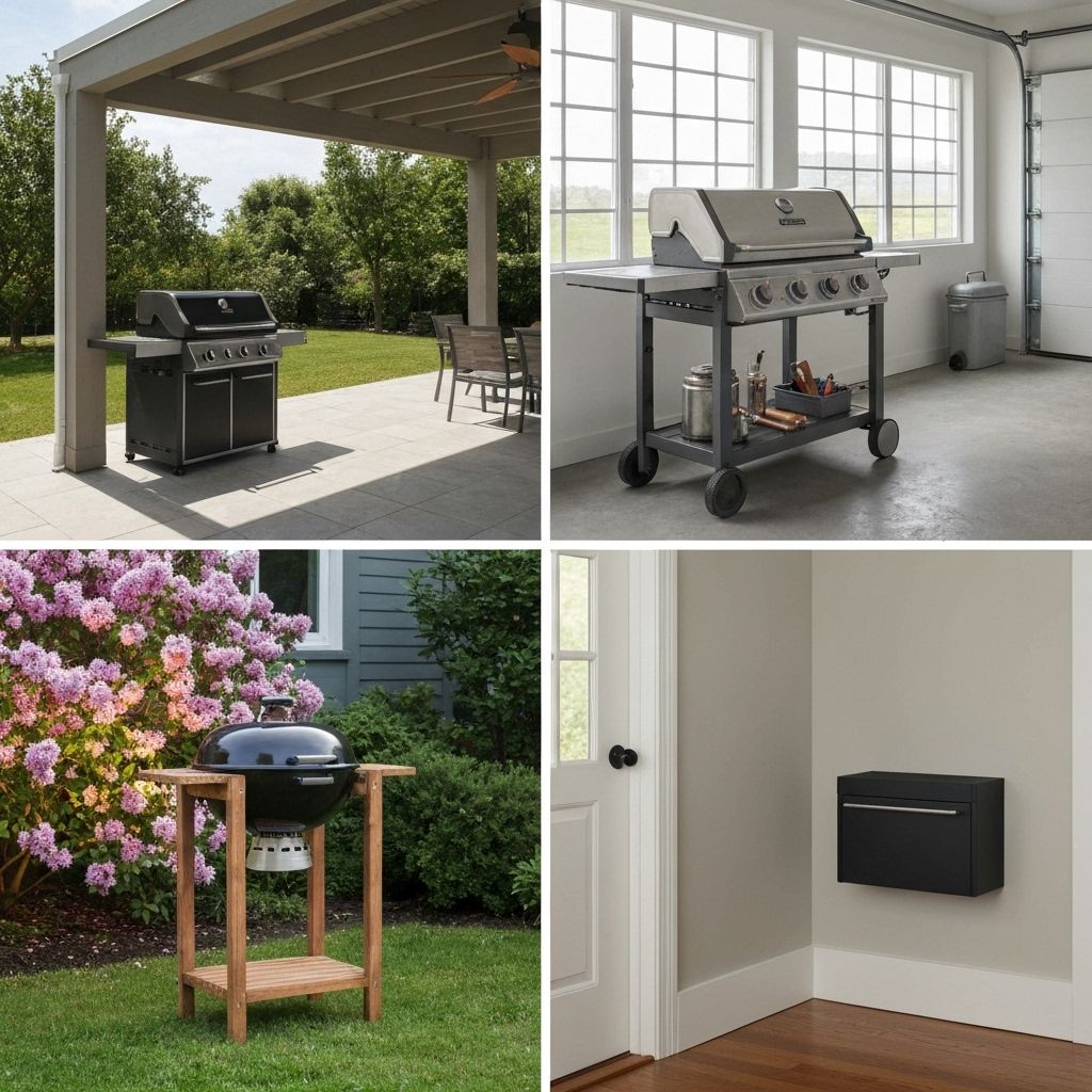 Different grill storage options