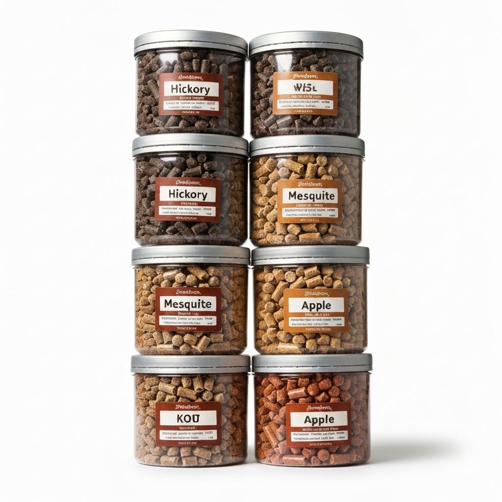 Different wood pellet varieties